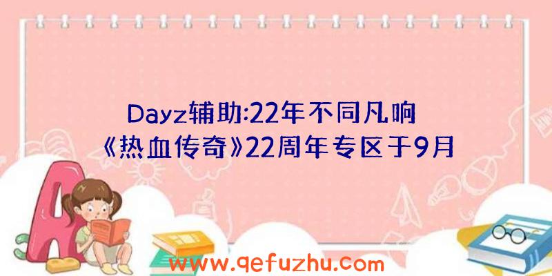 Dayz辅助:22年不同凡响